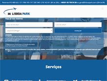 Tablet Screenshot of lisboapark.com